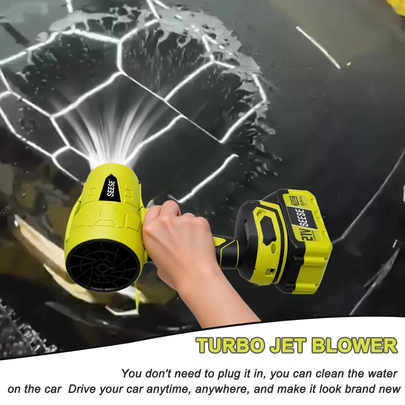 Turbo Jet Blower,Leaf Blower, Violent Turbo Fan, Pure Copper Motor,Car Drying After Wash, Handheld Snow Blower,Cordless Turbo Power Air Duster,Home Improve,Garden Mainte Holiday gifts