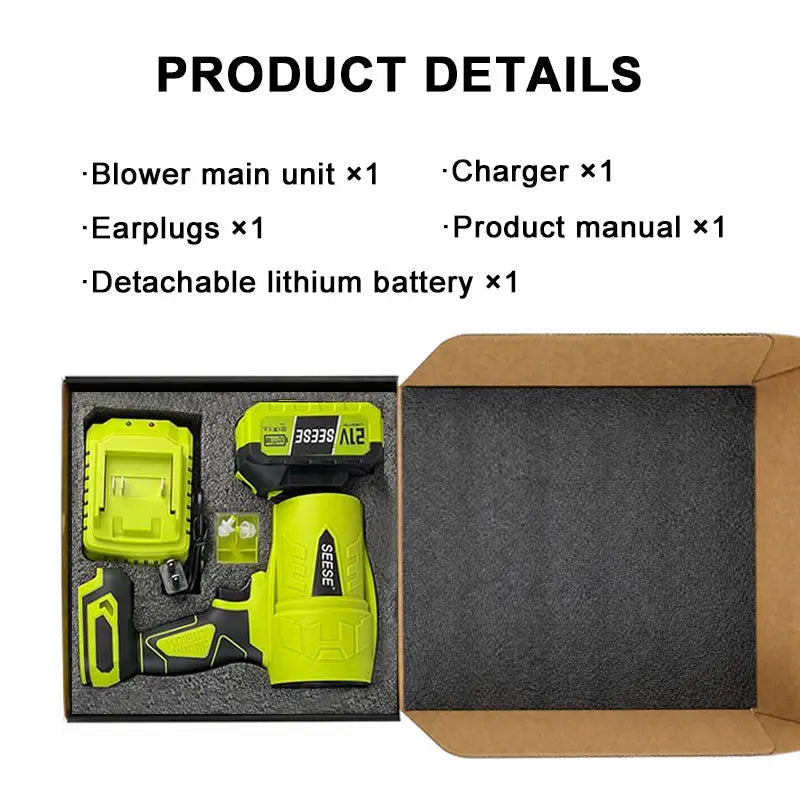 Turbo Jet Blower,Leaf Blower, Violent Turbo Fan, Pure Copper Motor,Car Drying After Wash, Handheld Snow Blower,Cordless Turbo Power Air Duster,Home Improve,Garden Mainte Holiday gifts